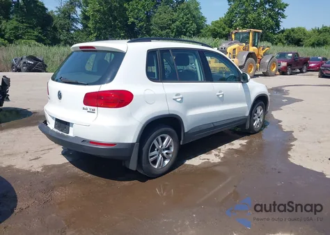 2015 Volkswagen Tiguan S from USA, damaged, VIN WVGBV7AX4FW584340
